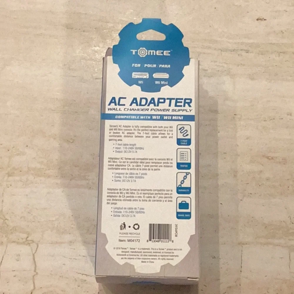 Wii Power Supply AC Adapter Replacement For Use With Wii Console